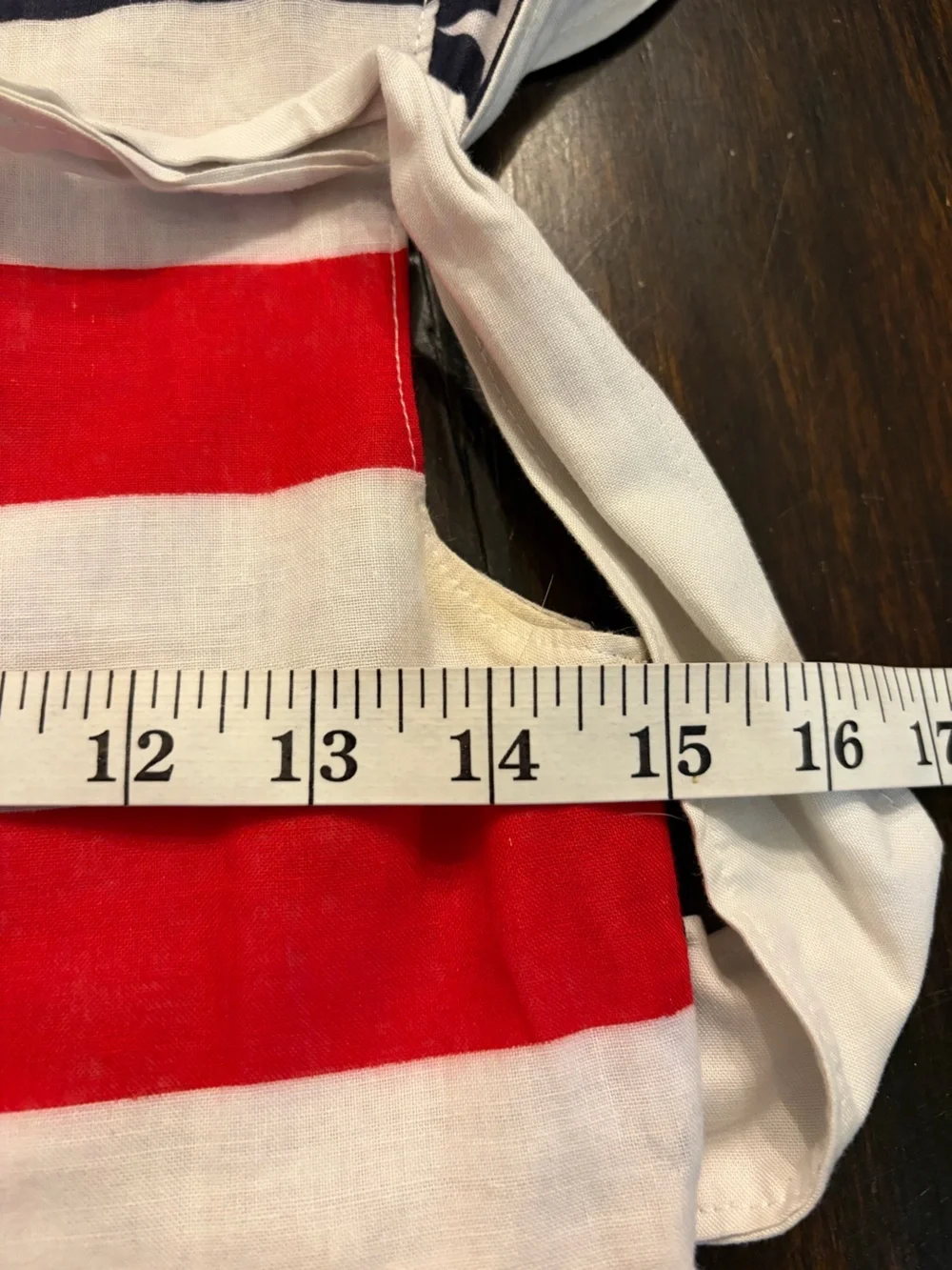 Girls' Red, White & Blue Flag-Inspired Dress USA size 12